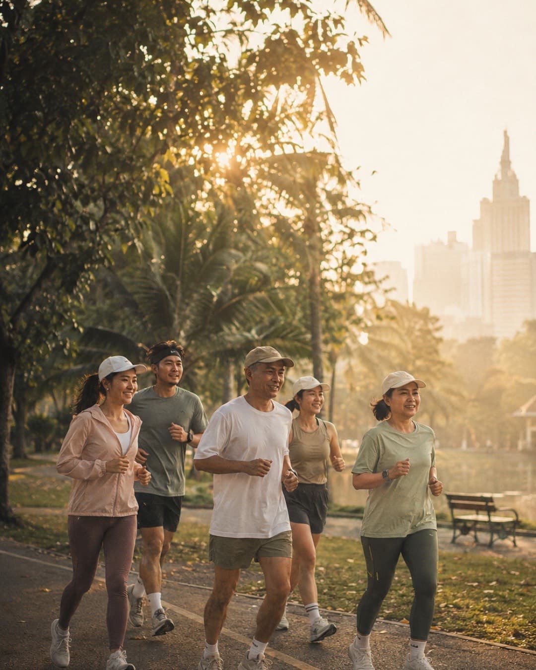 UP Wellness · Run Club at golden hour · Bangkok